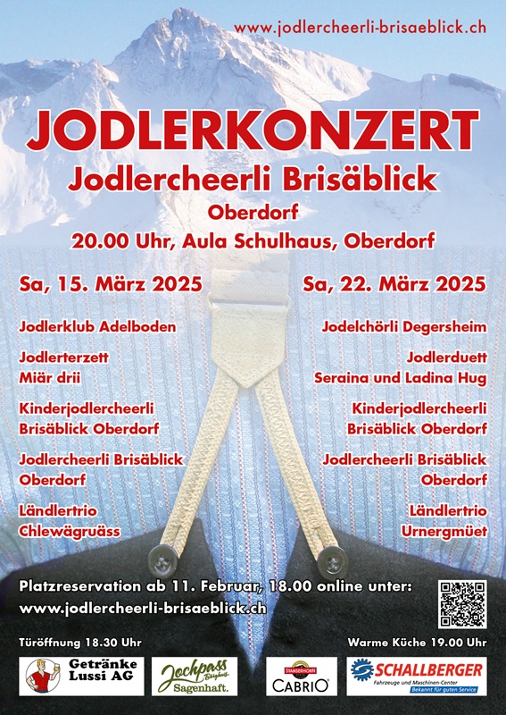 Flyer Jodlerkonzert 2025