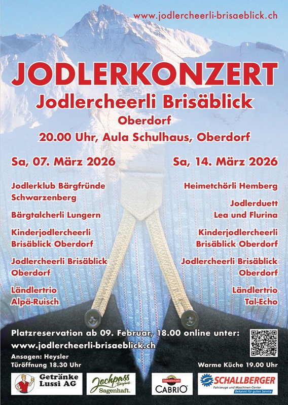 Flyer Jodlerkonzert 2026
