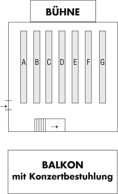 Bild der Sitzreihen